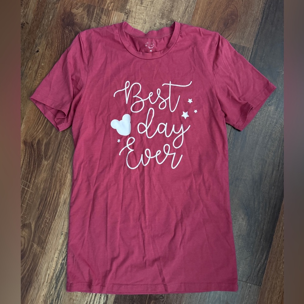 Red Disney “Best Day Ever” T-Shirt